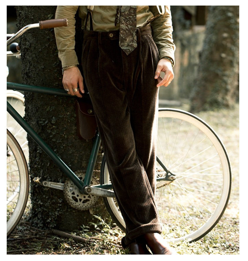 Casual Corduroy Pants - Retro Comfort and Versatile Style