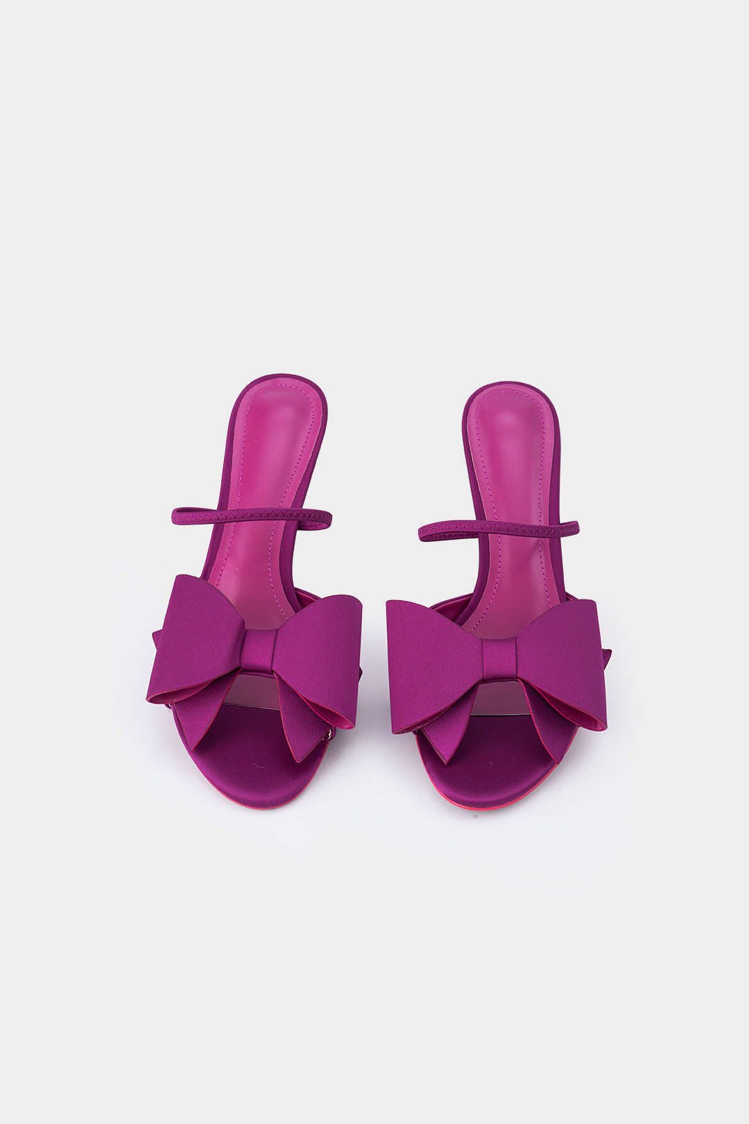 Bella Bow Faux Leather Heels