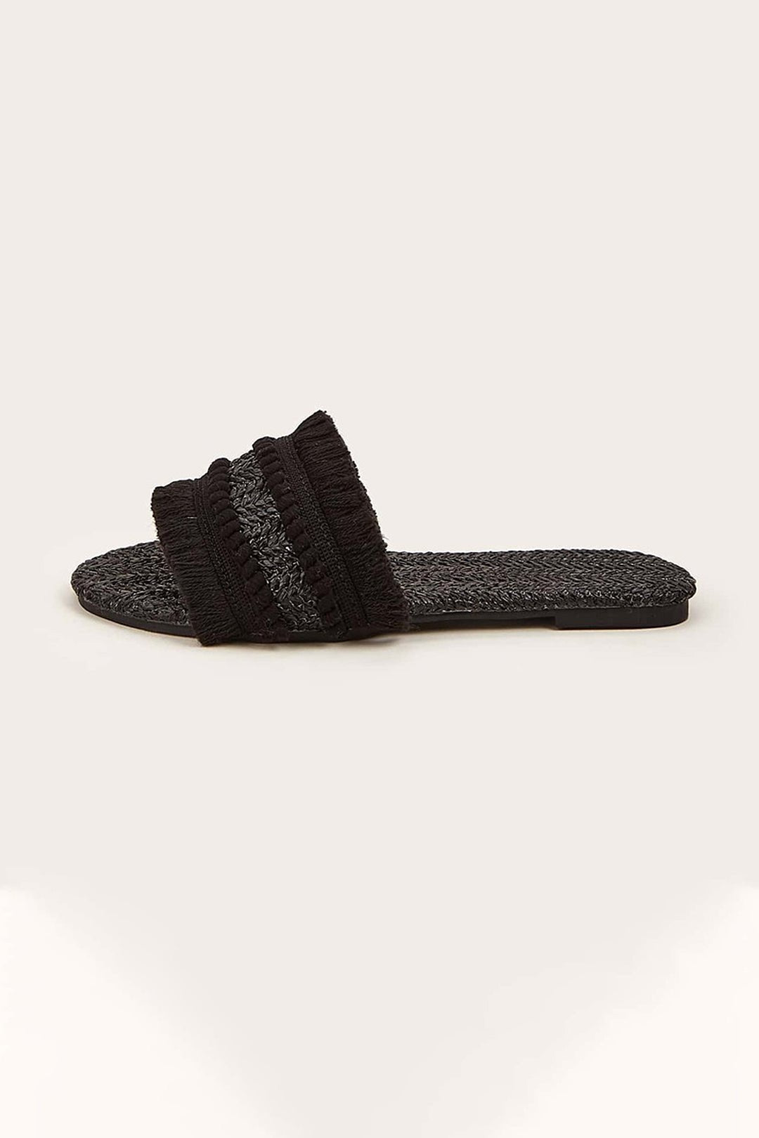 Flare Fringe Slippers