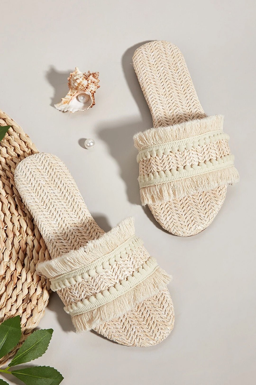Flare Fringe Slippers