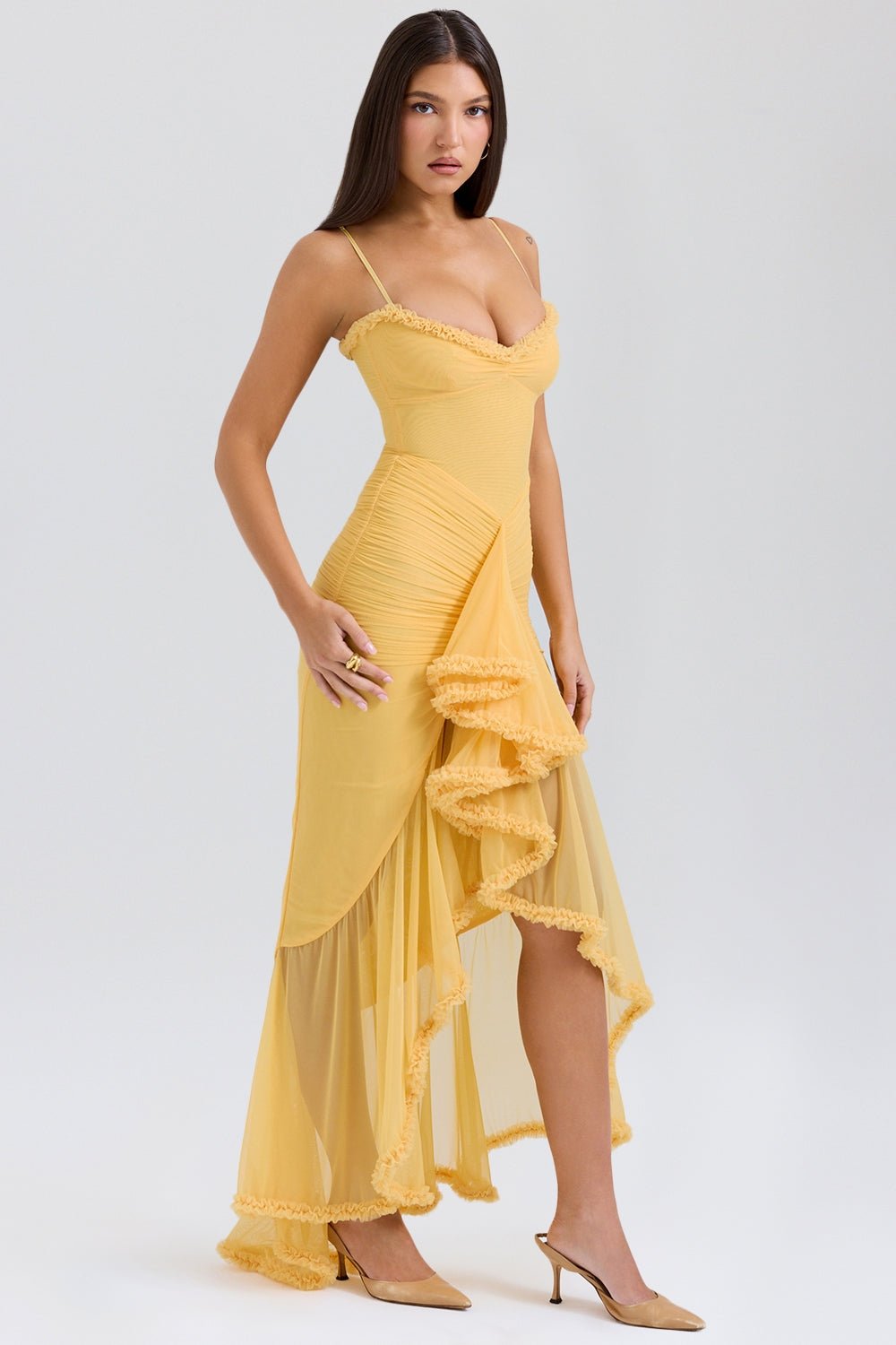Gabbi | Ruffled Maxi Dress