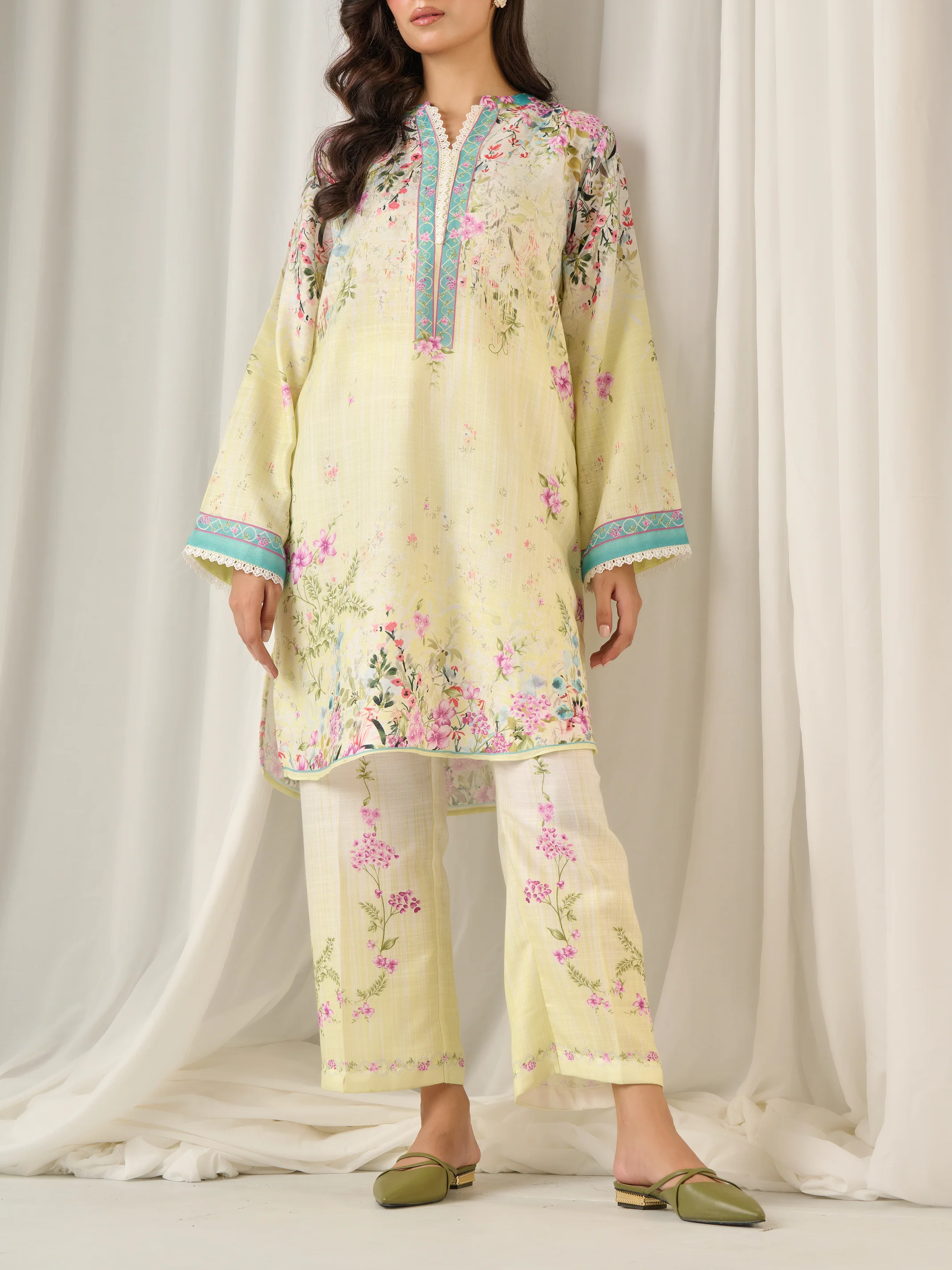 Delicate Pastel Floral Co-ord Set
