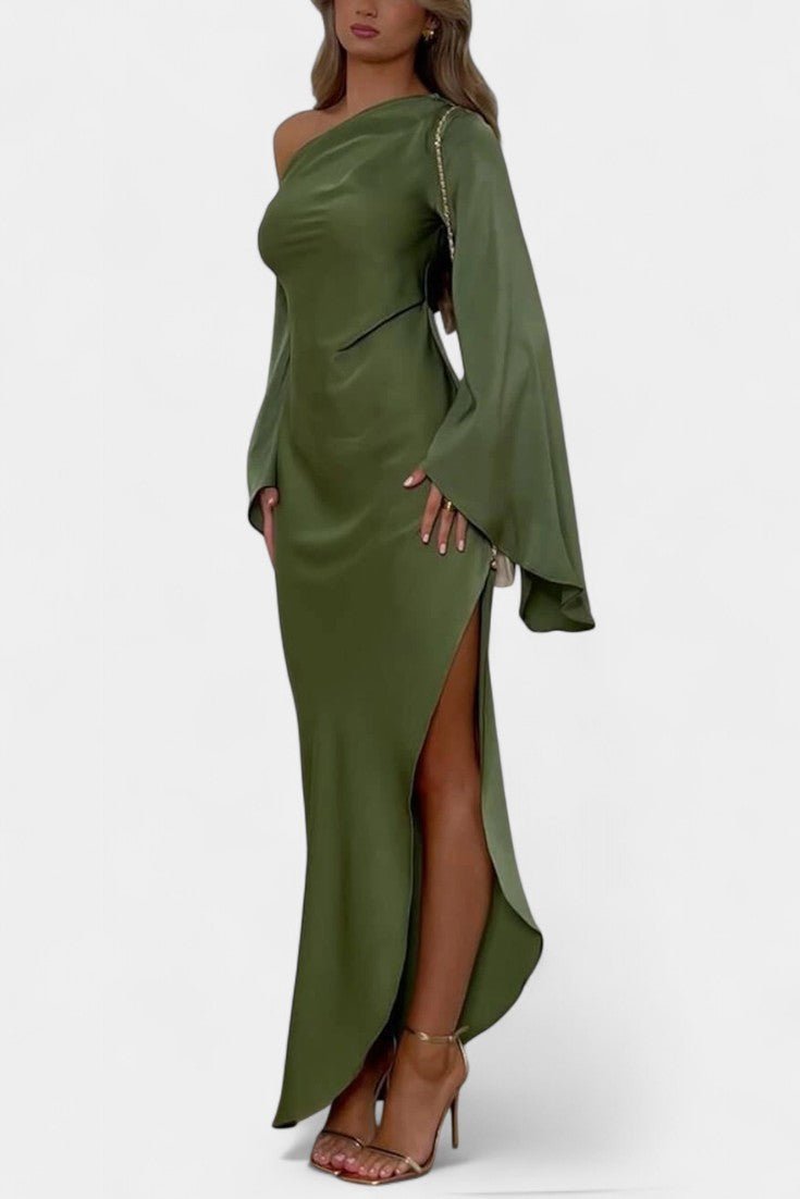 Keisha | One-Shoulder Asymmetrical Maxi Dress