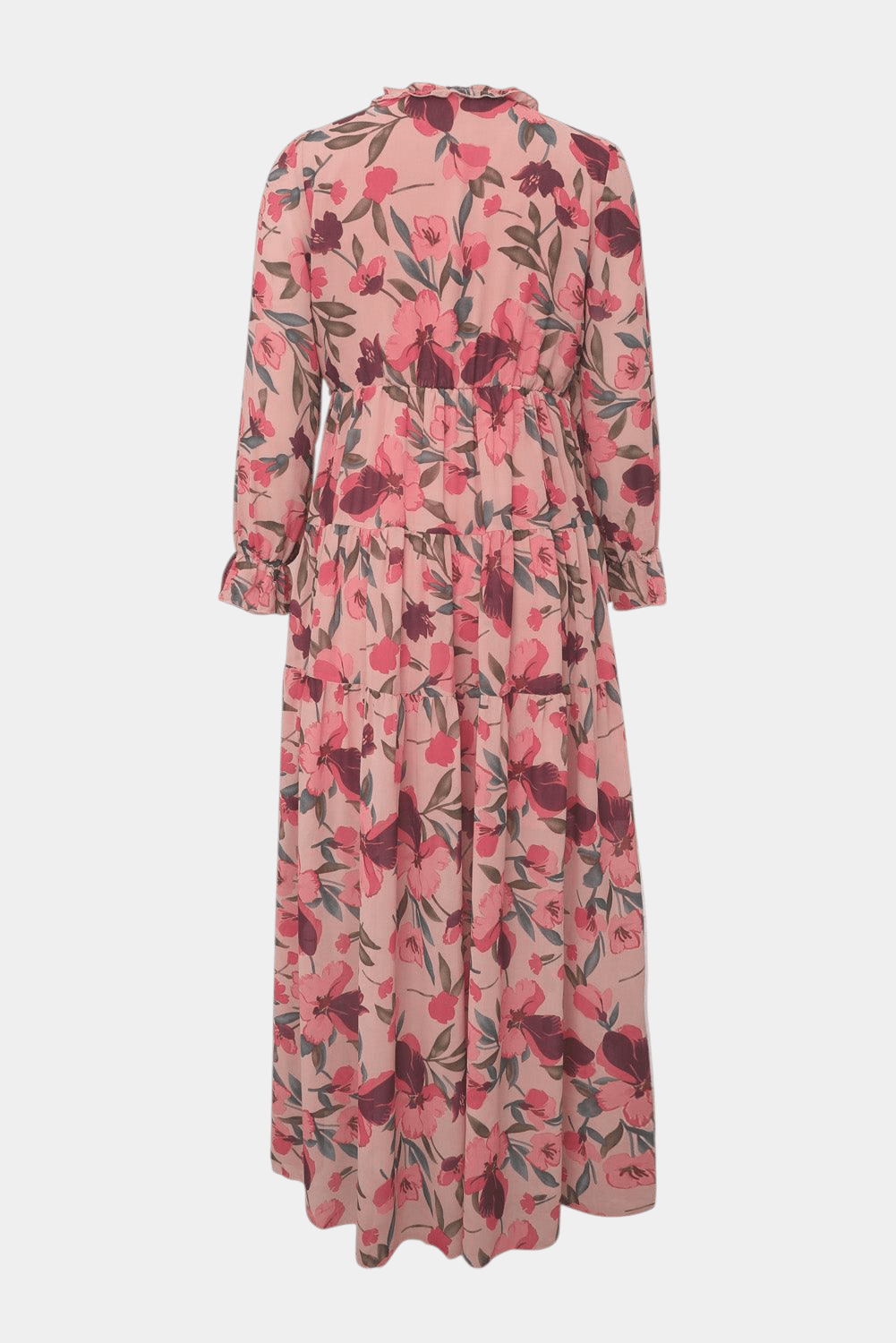 Keti | Long-Sleeve Floral Maxi Dress
