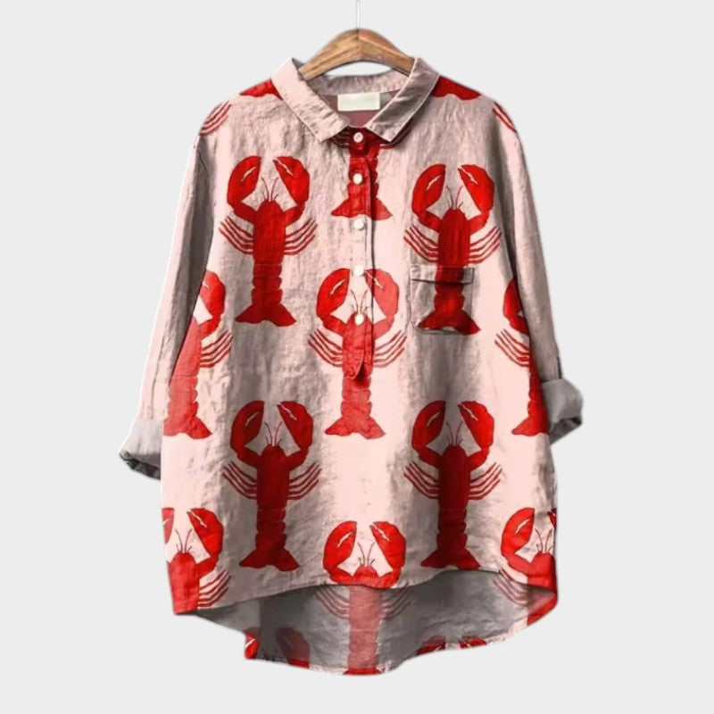 VIOLETT | Oversized Floral Blouse with Absolute Comfort for Sunny Days