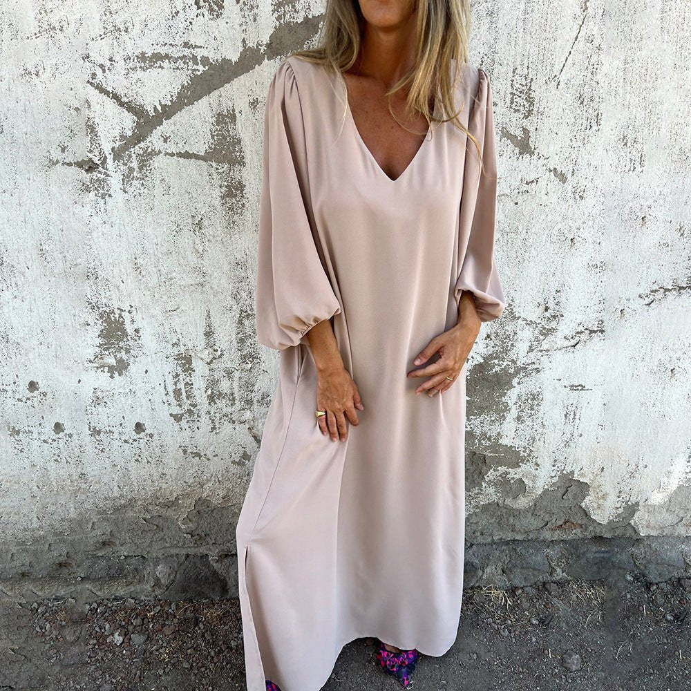 Carol - Long Boho Dress with Pockets