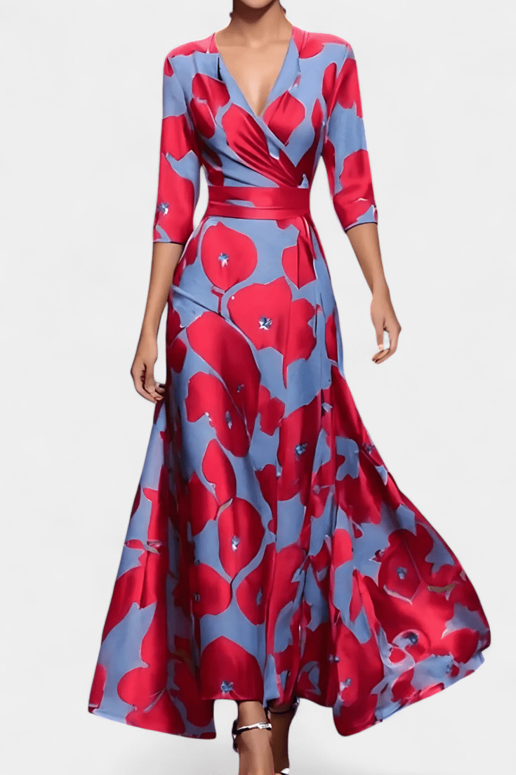 Lauren | Floral Maxi Wrap Dress
