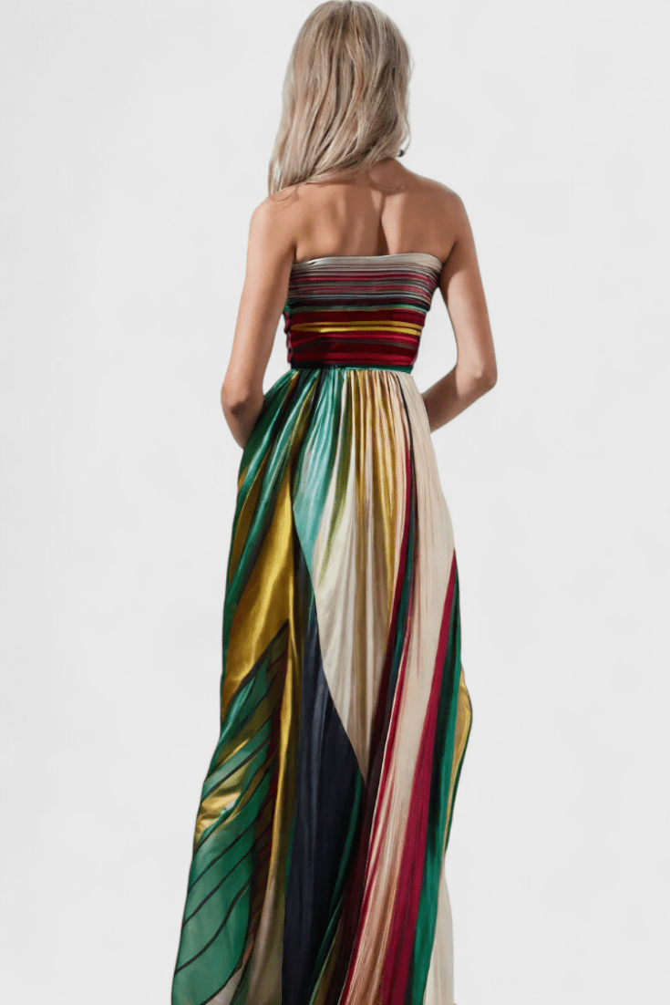 Leticia | Colourful Sleeveless Maxi Dress