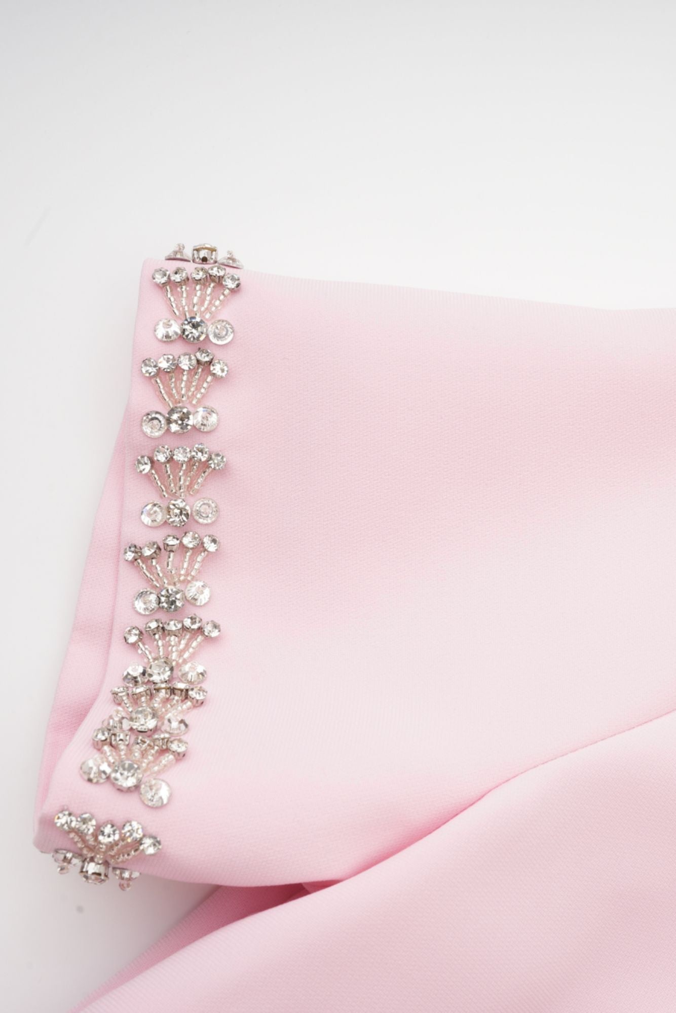 Linda | Crystal Bow Flared Midi Dress