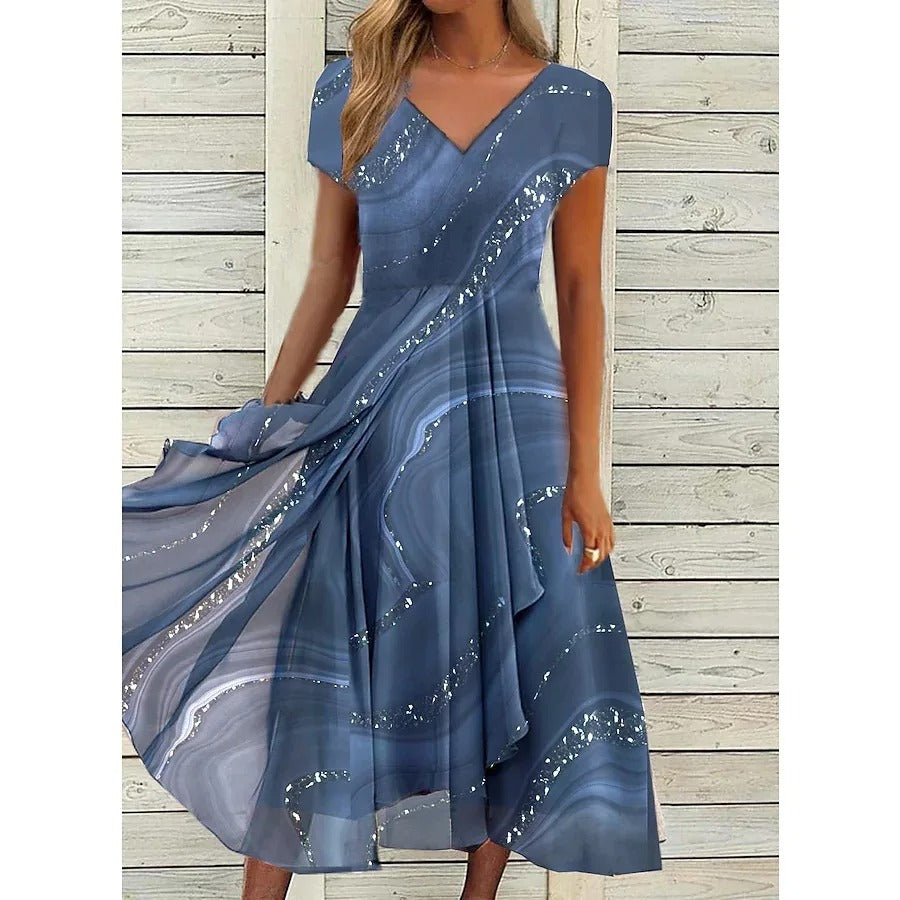 Aubrielle | Flowing Midi Dress
