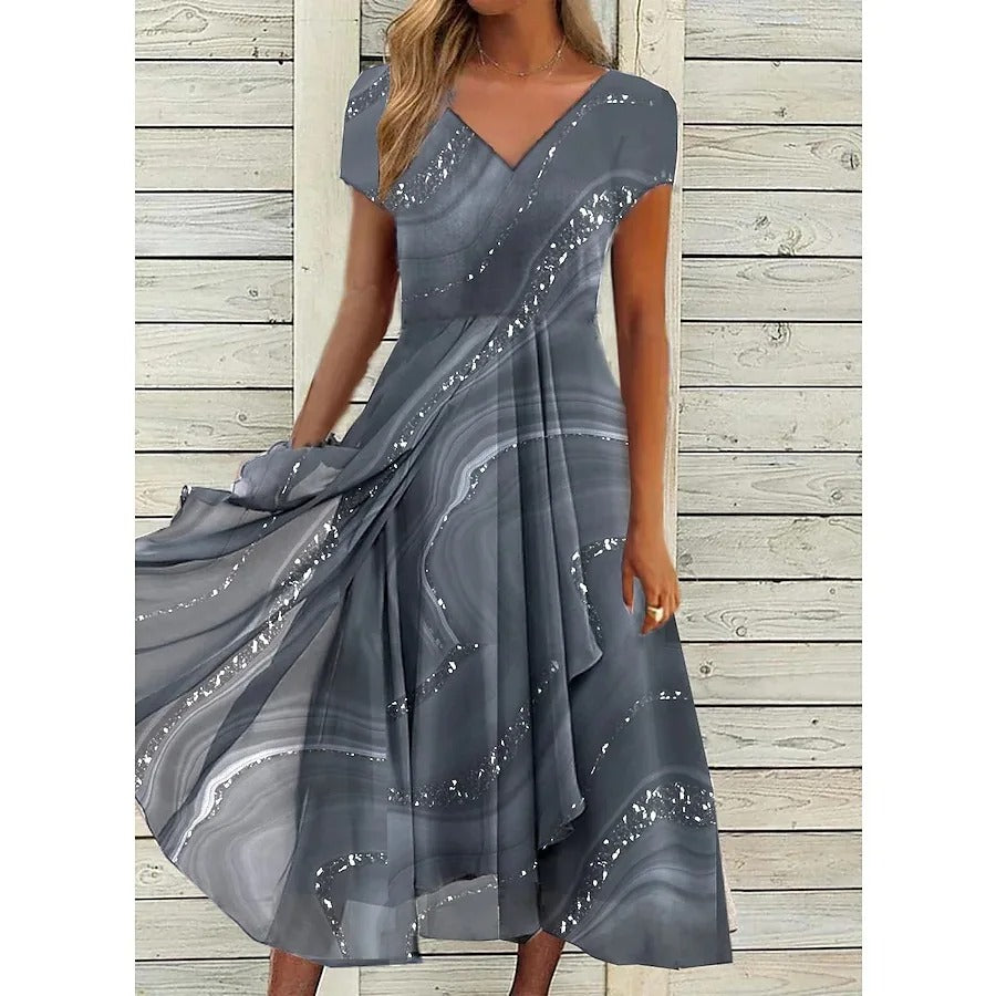 Aubrielle | Flowing Midi Dress