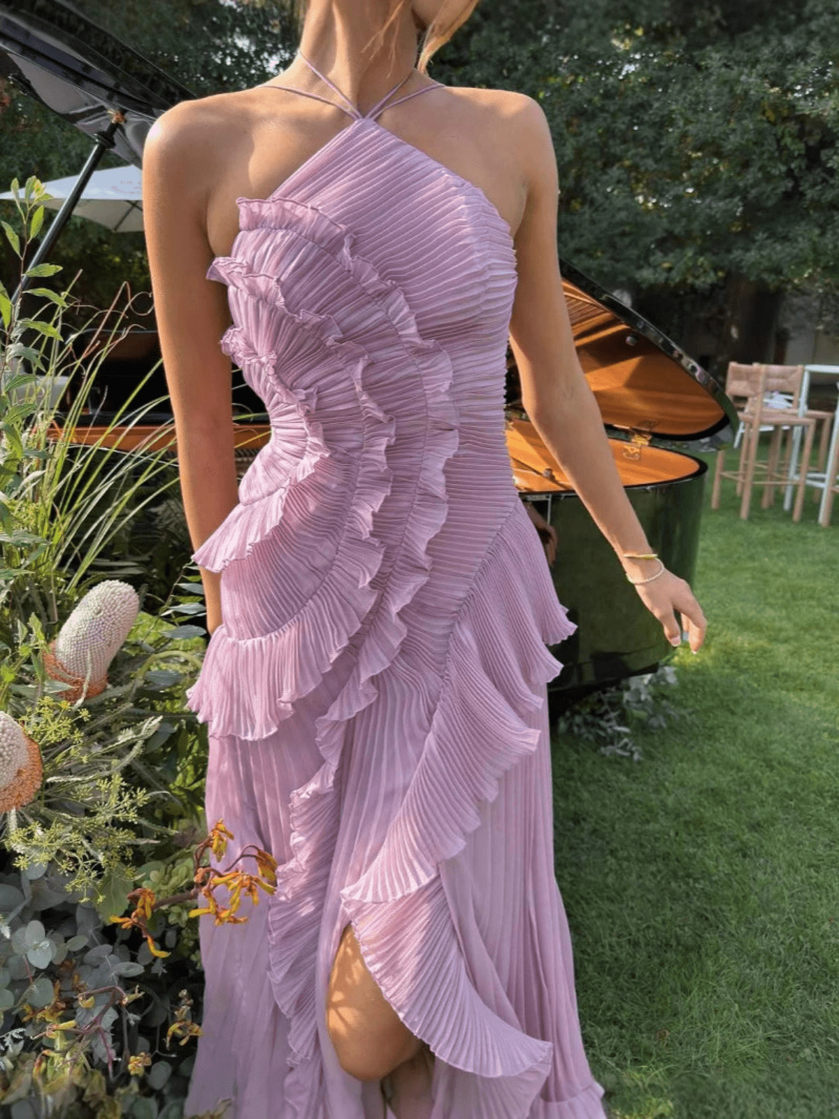 Marina | Pleated Maxi Dress
