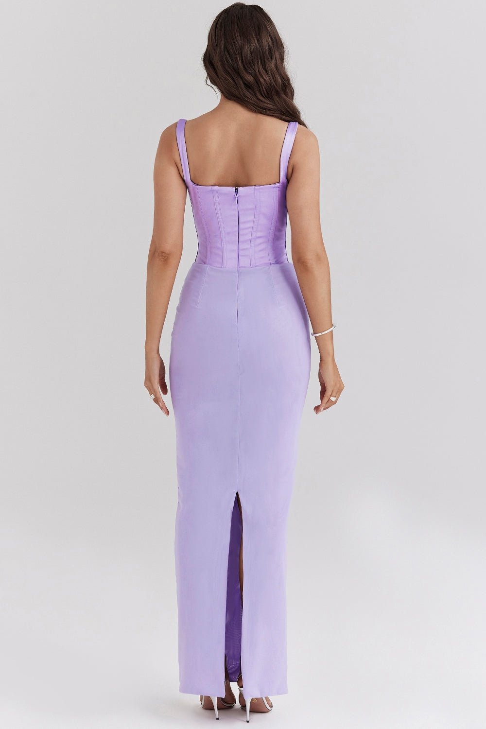 Maya | Bloom of Elegance Satin Dress