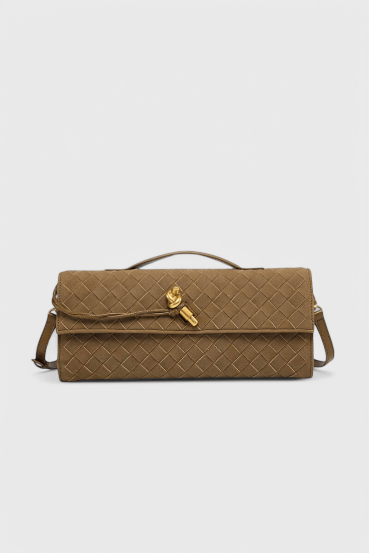 Melanie Classic Suede Shoulder Bag
