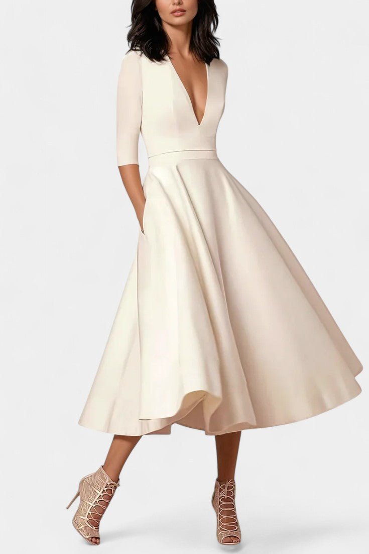 Nylah | A-Line Swing Midi Dress