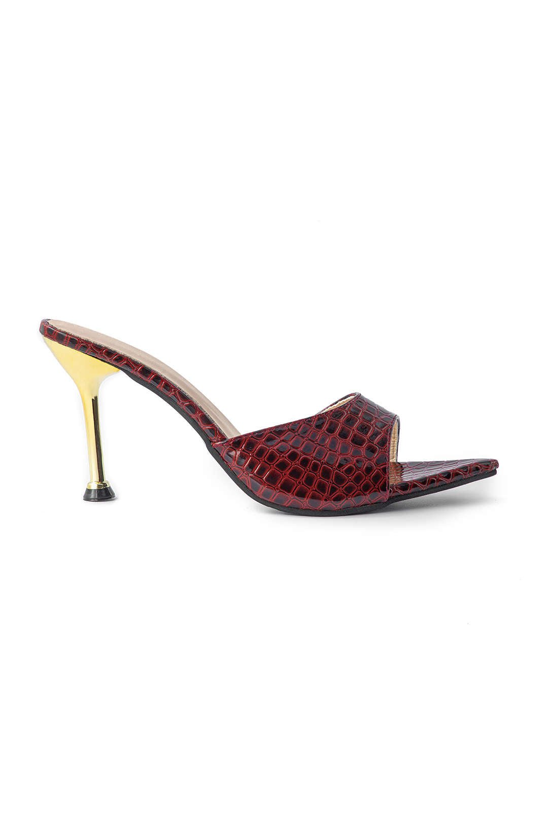 Sloane Croc Mules - High heels
