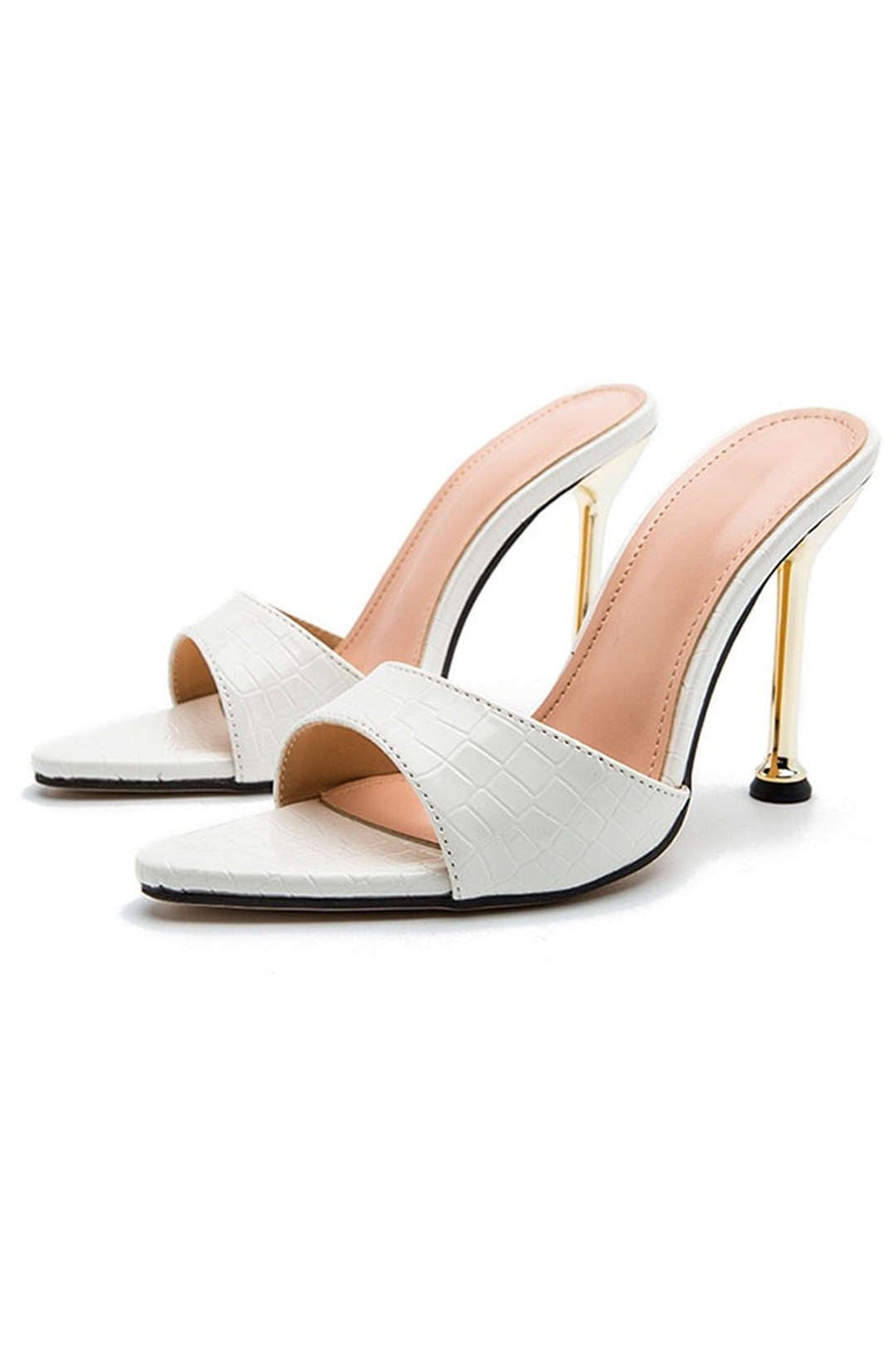 Sloane Croc Mules - High heels