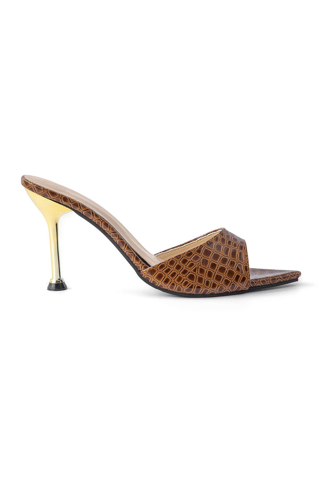 Sloane Croc Mules - High heels