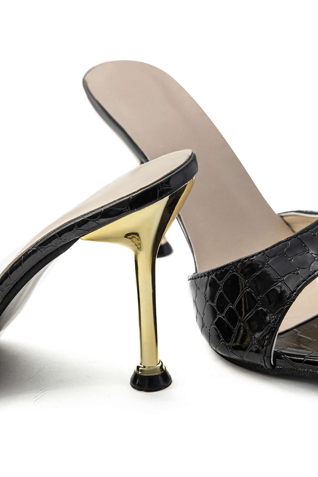 Sloane Croc Mules - High heels