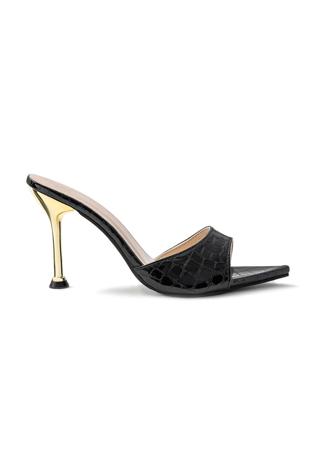 Sloane Croc Mules - High heels