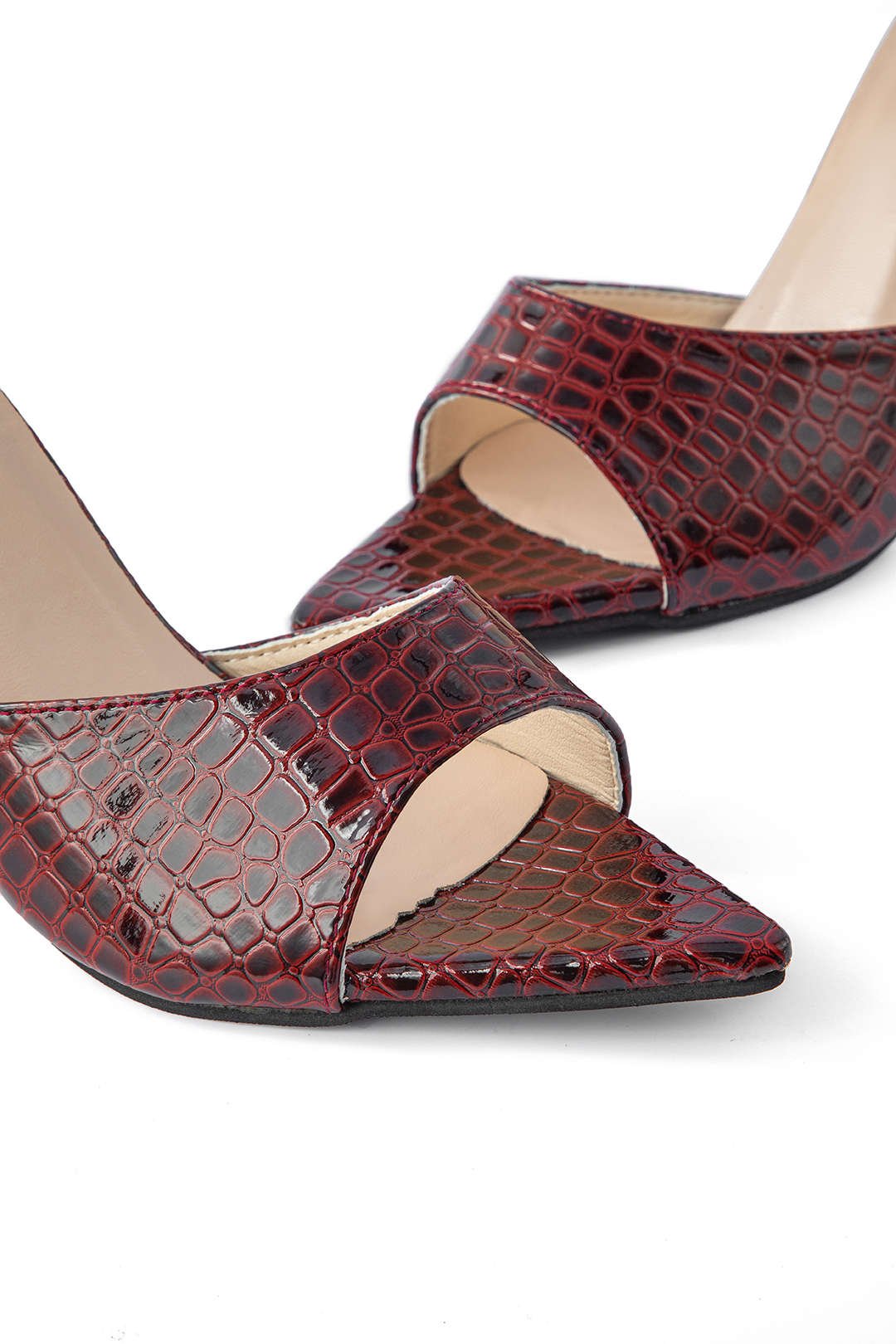Sloane Croc Mules - High heels