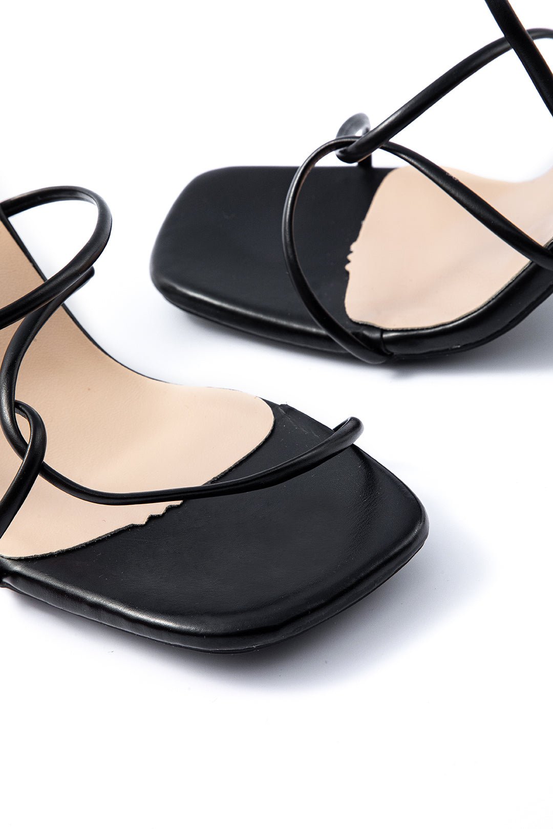 Nyelle Open Toe Ankle-strapless High Heels