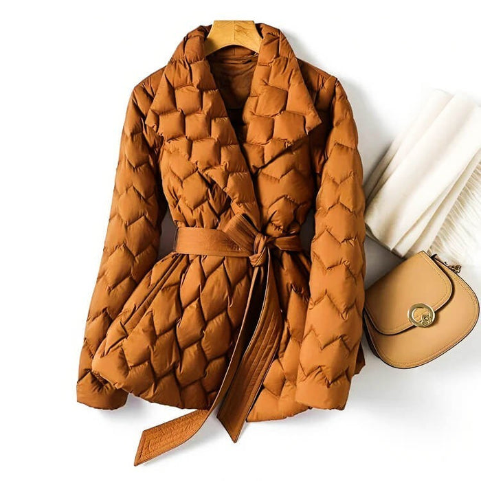 Cassie - Stylish Quilted Down Coat