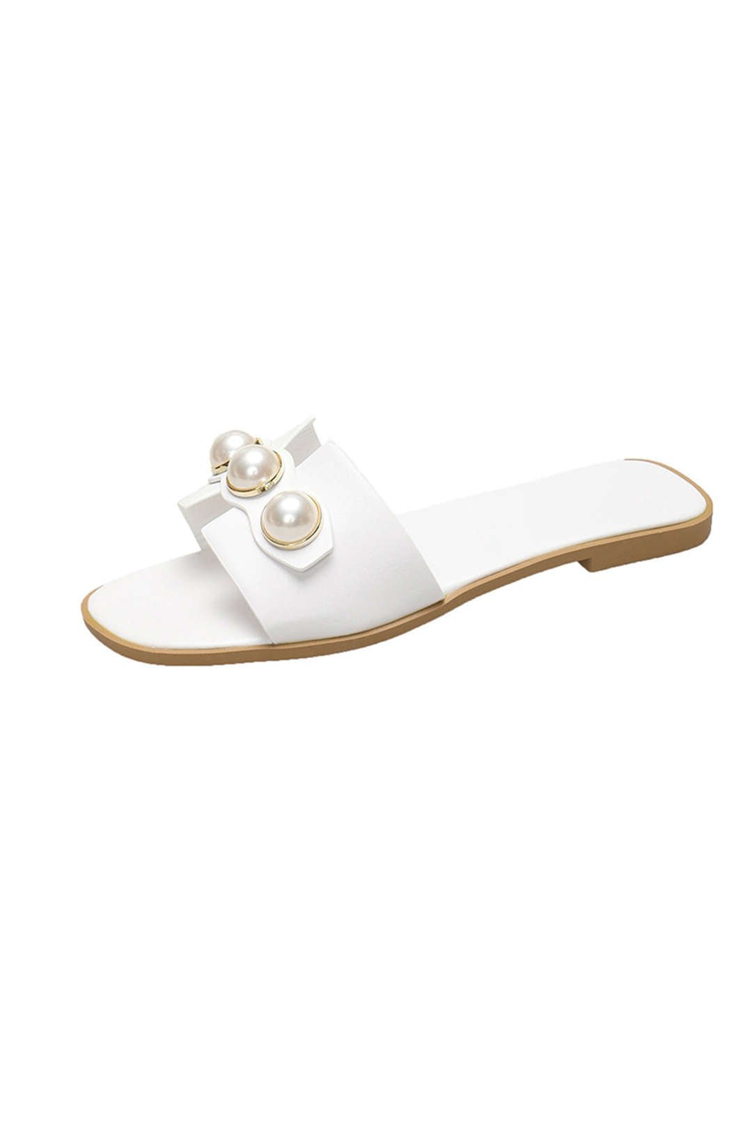 Pearl Luxe Flat Slides