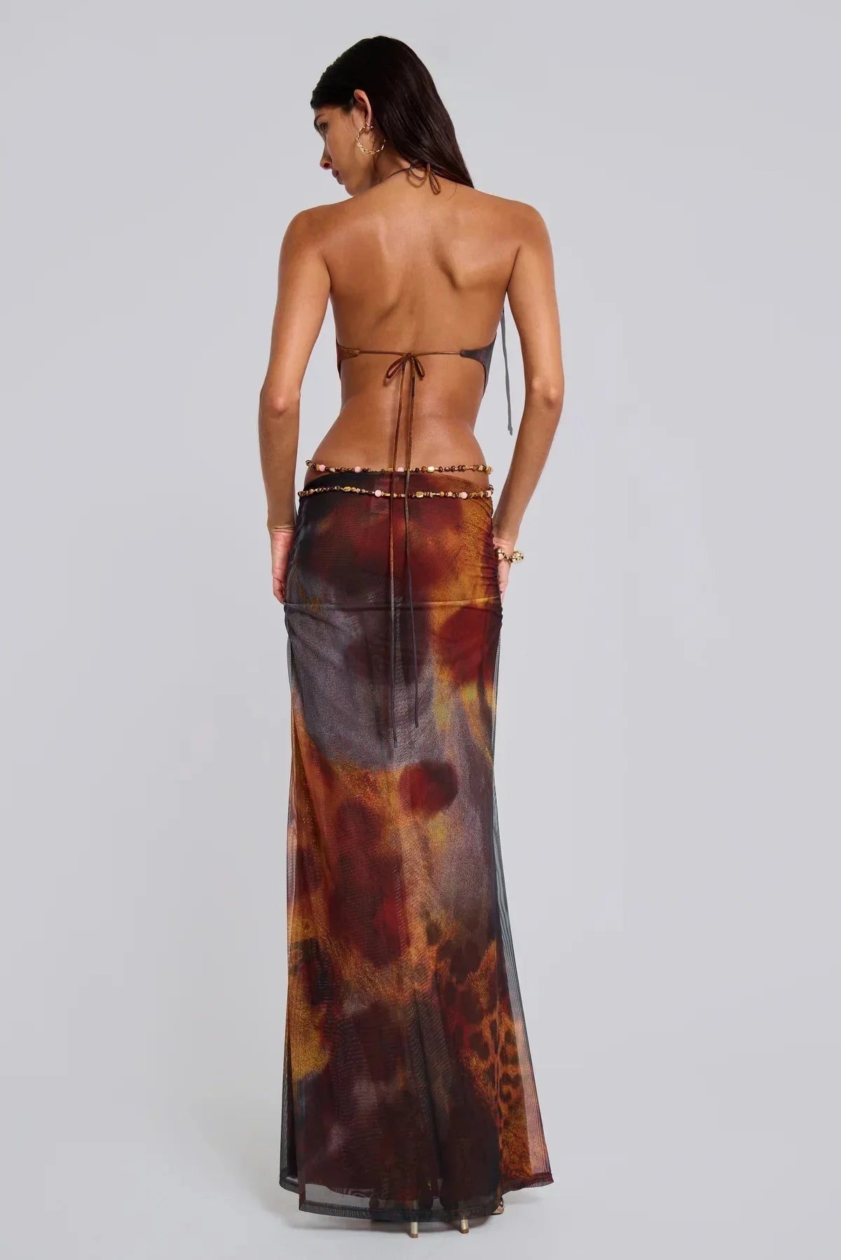 Robin | Cut Out Print Dress