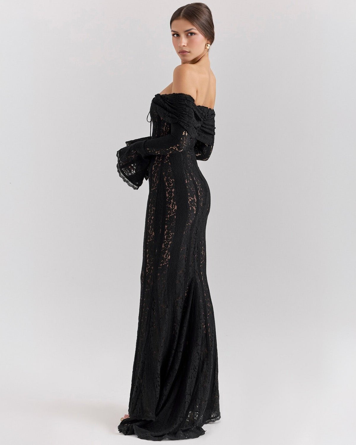 Rosalie | Lace Off-Shoulder Maxi Dress