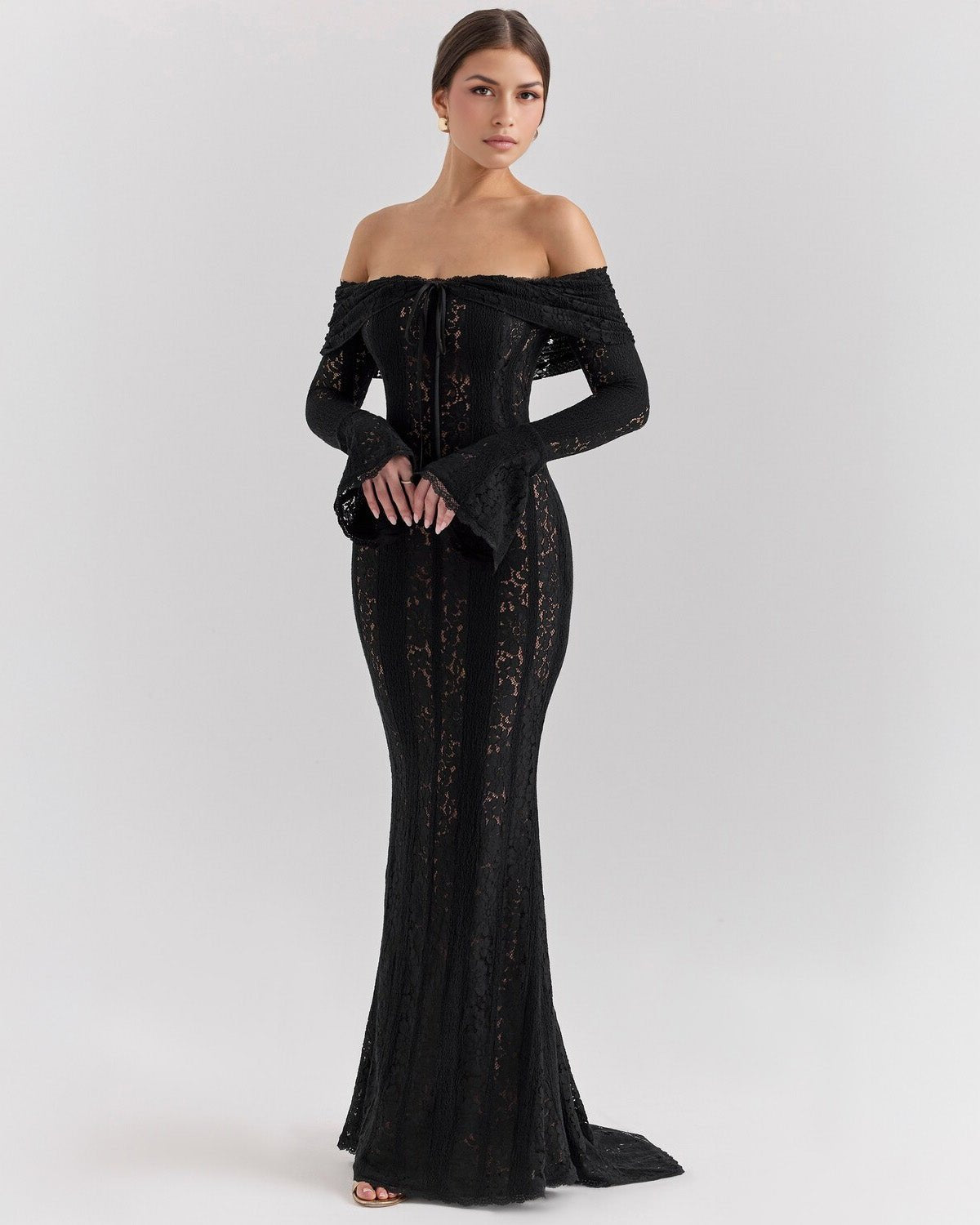 Rosalie | Lace Off-Shoulder Maxi Dress