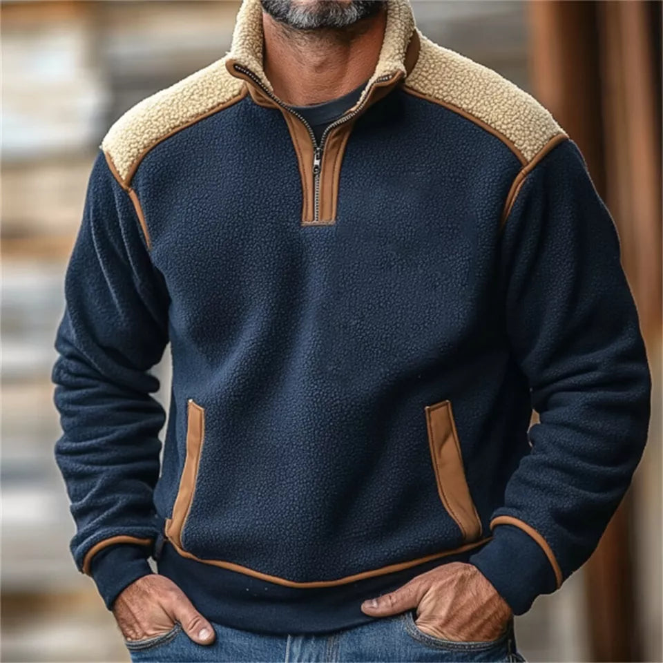 Ethan - Retro Quartz Zipper Fleece