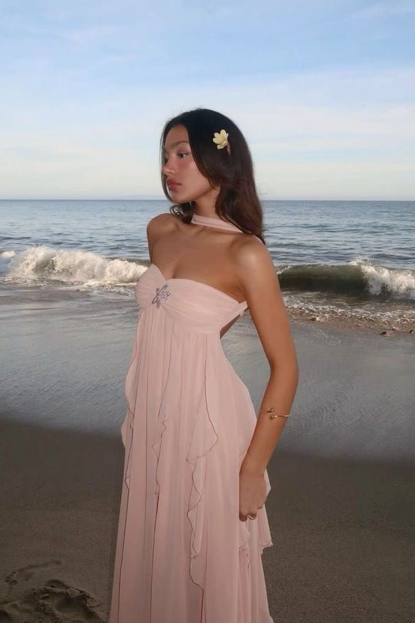 Seraphina | Ruffle Strapless Maxi Dress