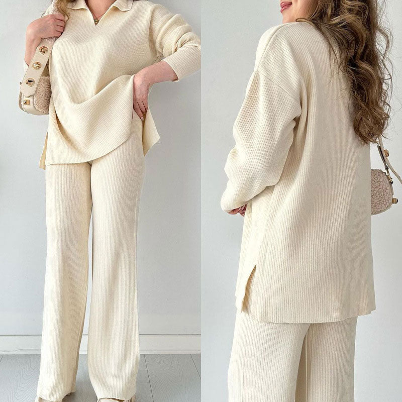 Lila - Comfortable V-neck Co-ord Set