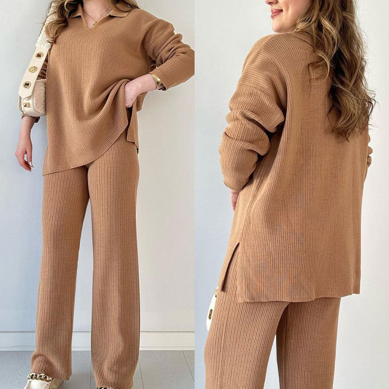 Lila - Comfortable V-neck Co-ord Set