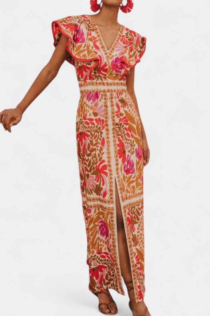 Suzanne | Vibrant Floral Maxi Dress