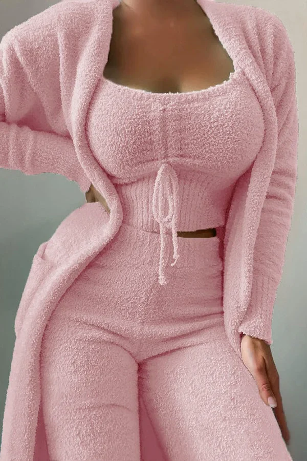 Ayble - Super Soft 3 Piece Fleece Pajama Pants Set