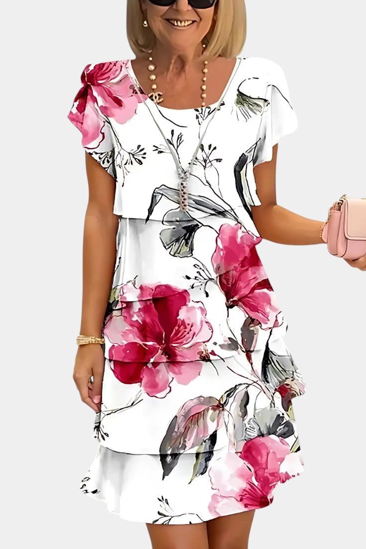 Tamara | Tiered Floral Ruffle Dress